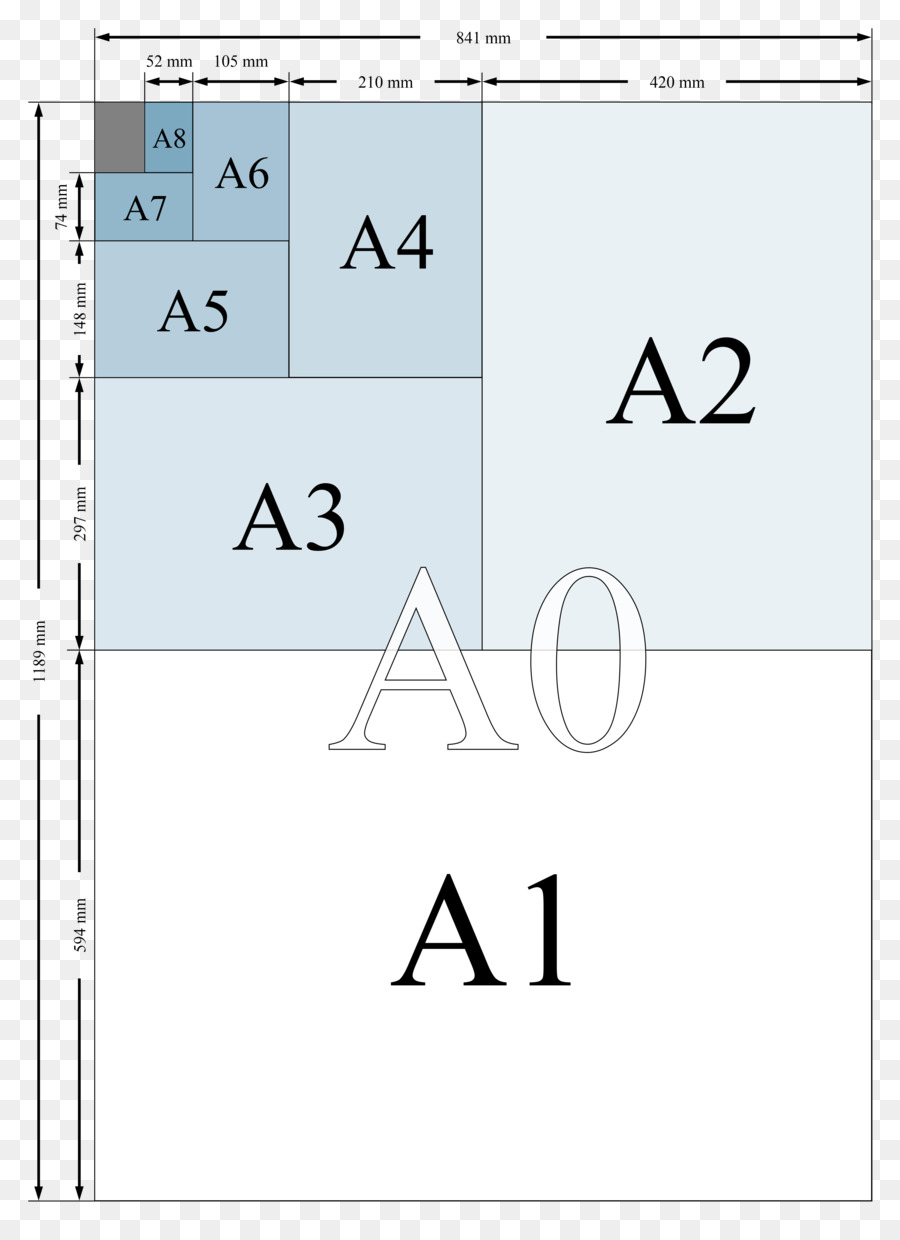 ورقة，معيار حجم الورق PNG