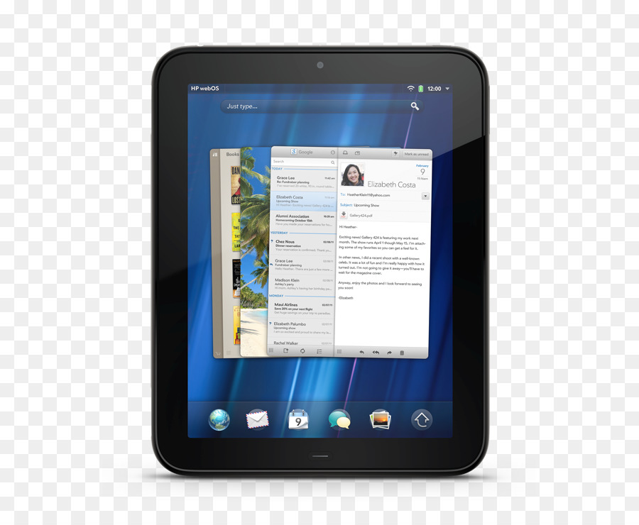 Hp Touchpad，حاسوب محمول PNG