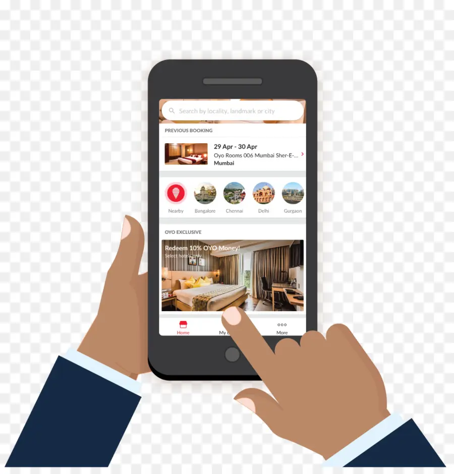 حجوزات الفنادق عبر الإنترنت，تطوير التطبيق المحمول PNG