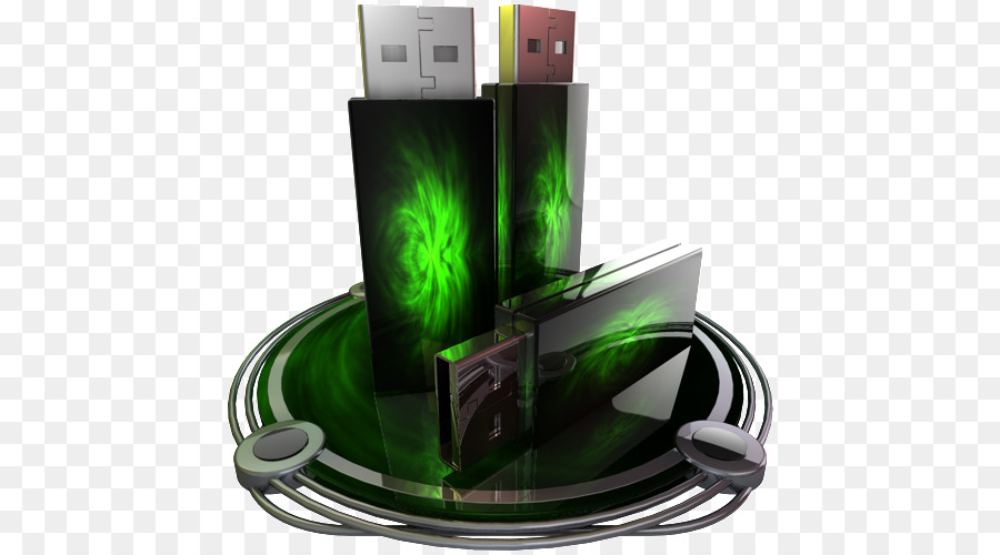 محركات أقراص Usb，أخضر PNG