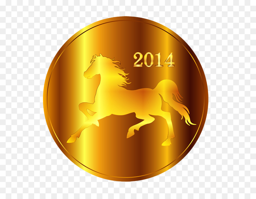 الذهب，الحصان PNG