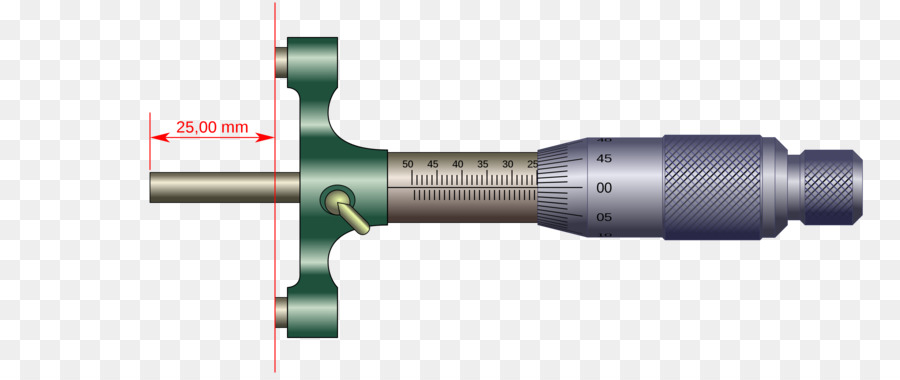 ميكرومتر العمق，قياس PNG