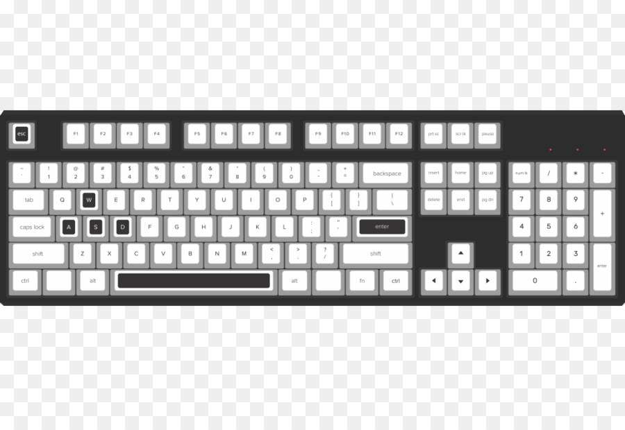 لوحة مفاتيح الكمبيوتر，Keycap PNG