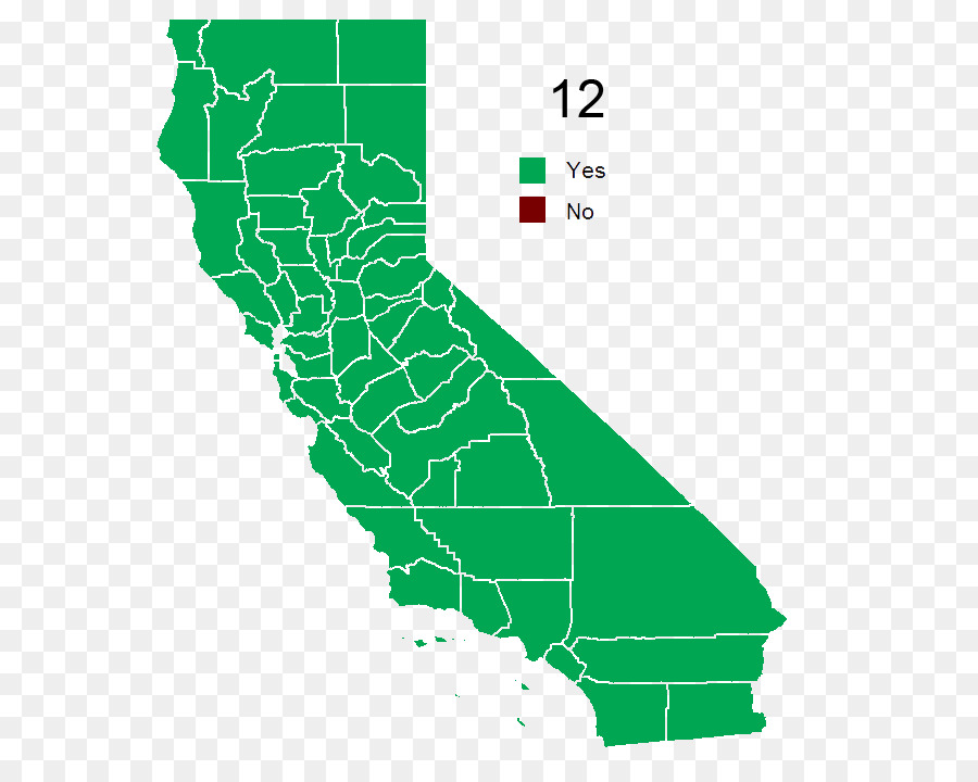 كاليفورنيا，خريطة PNG