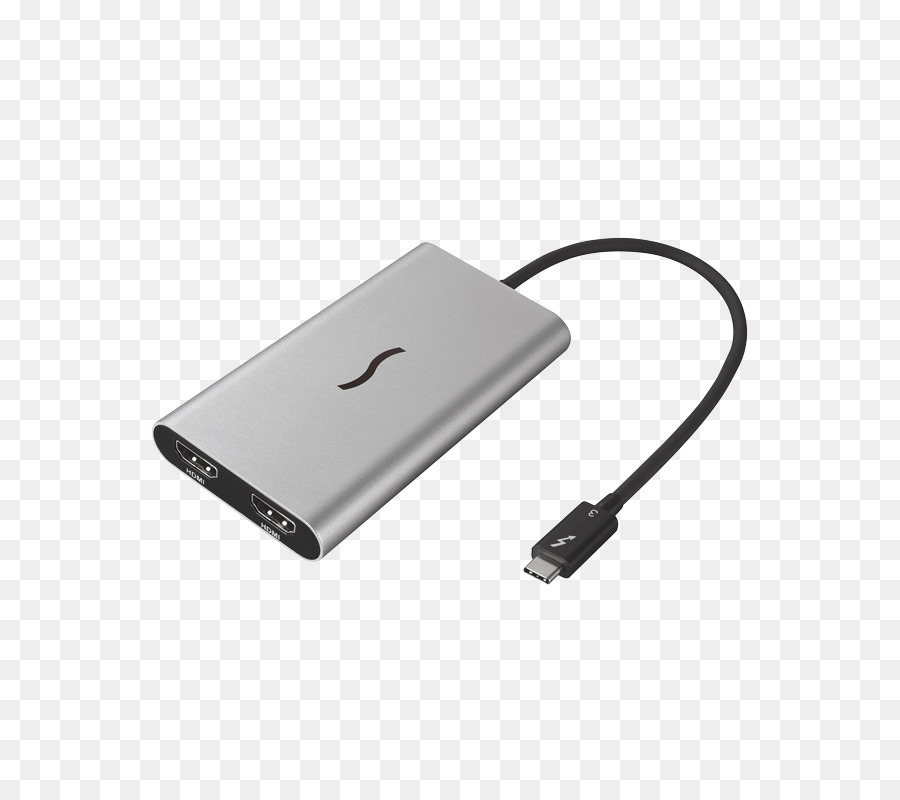 صاعقة，Startech Thunderbolt 3 إلى محول Hdmi المزدوج PNG