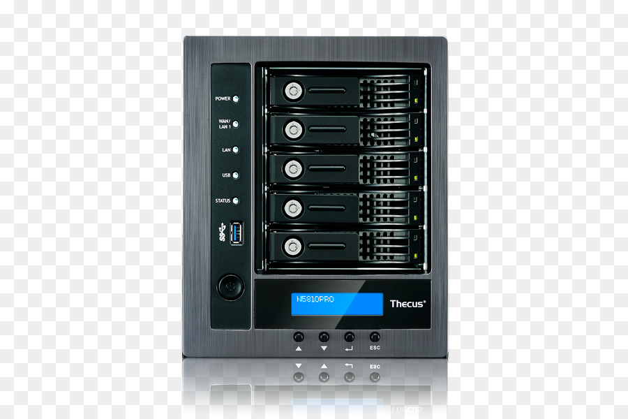 شبكة أنظمة التخزين，Thecus N5810 ناس سطح المكتب إيثرنت Lan الأسود التخزين Server PNG