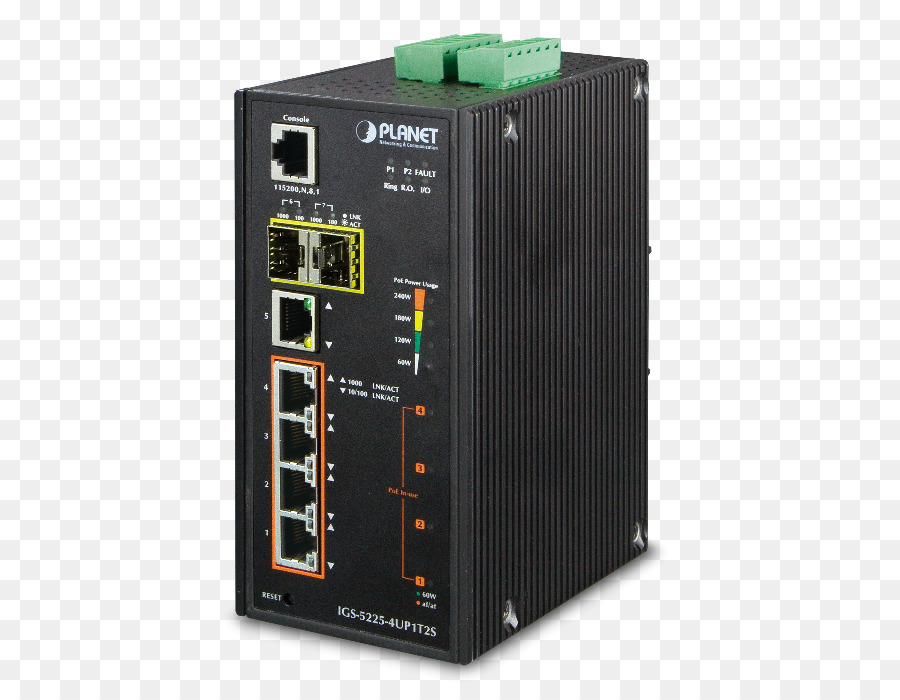 الصناعية Modbus L2 4port جيجابت فائقة بو تمكنت Dinrail التبديل إيثرنت Igs52254up1t2s，الطاقة عبر الإيثرنت PNG