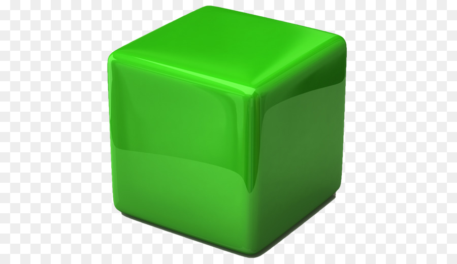 المكعب الأخضر，3d PNG