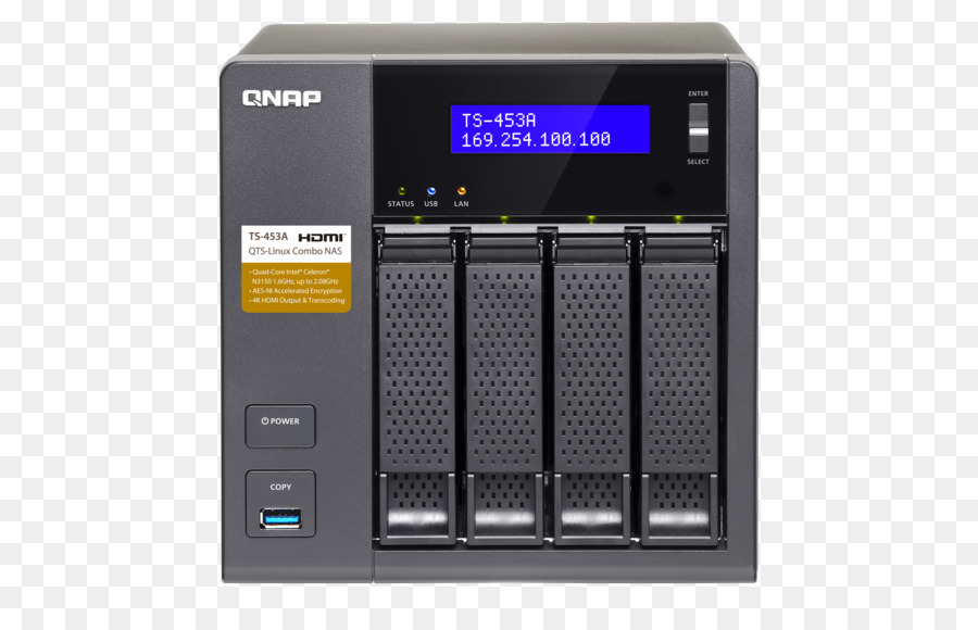 Qnap Ts453a，شبكة أنظمة التخزين PNG