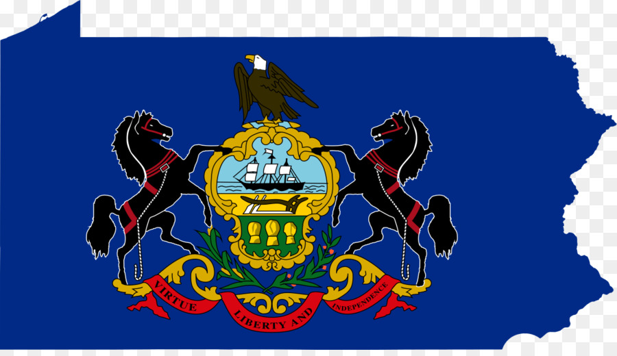 بنسلفانيا，العلم و معطف من الأسلحة من بنسلفانيا PNG