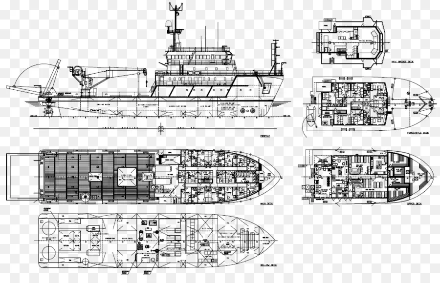 الرسم التقني，الهندسة المعمارية البحرية PNG