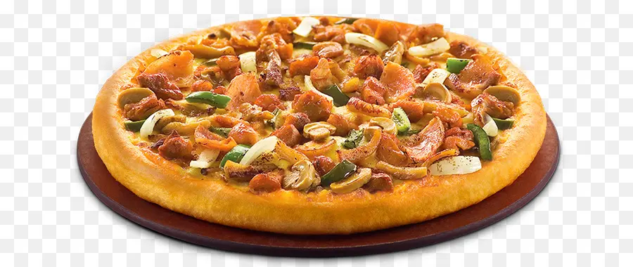 بيتزا，دجاج مشوي PNG