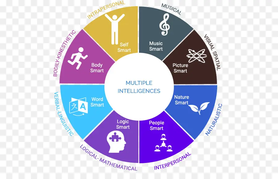 الذكاءات المتعددة，إطارات من العقل نظرية الذكاءات المتعددة PNG