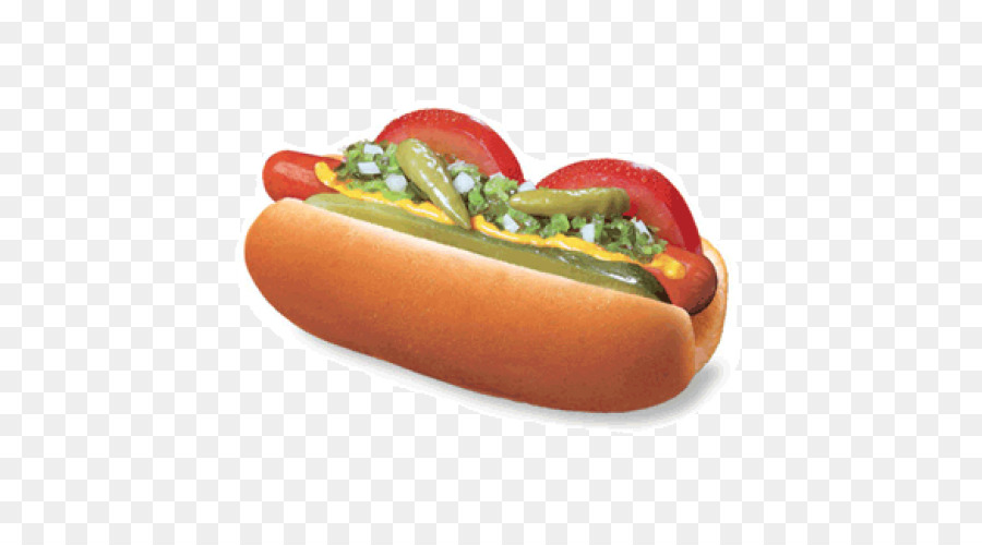 Chicagostyle Hot Dog，نقانق PNG