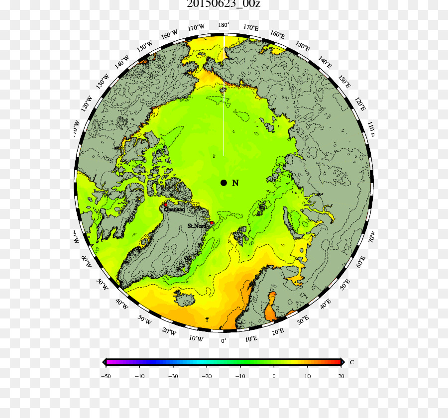 المحيط المتجمد الشمالي，القطب الشمالي PNG