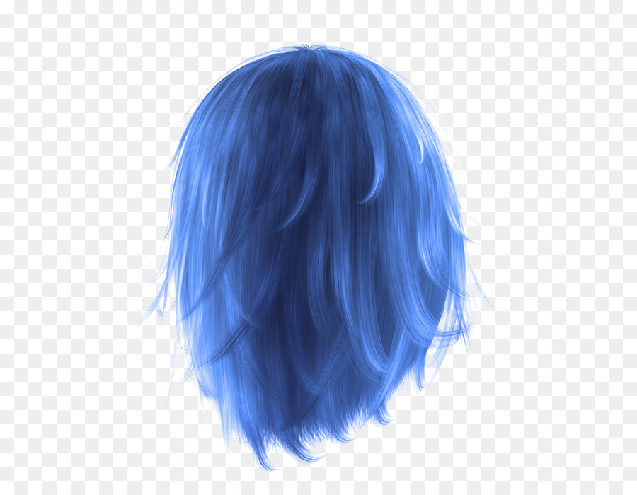 شعر مستعار，الأزرق PNG