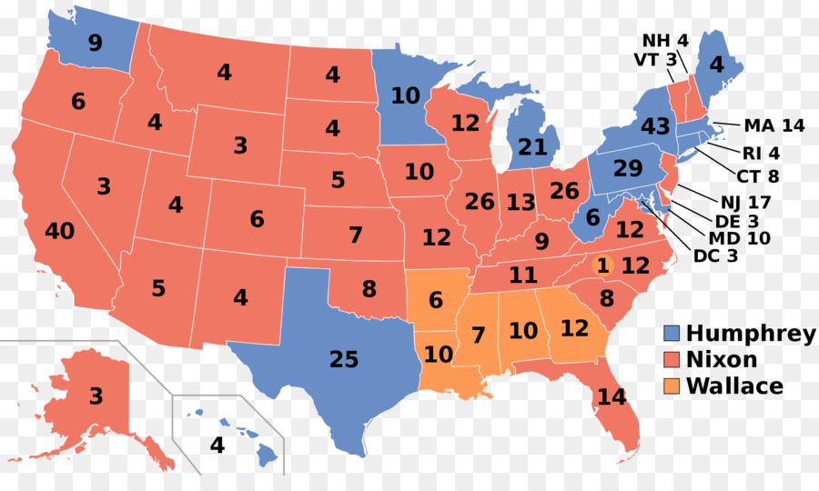 انتخابات الولايات المتحدة الرئاسية 1968，انتخابات الولايات المتحدة الرئاسية 1972 PNG