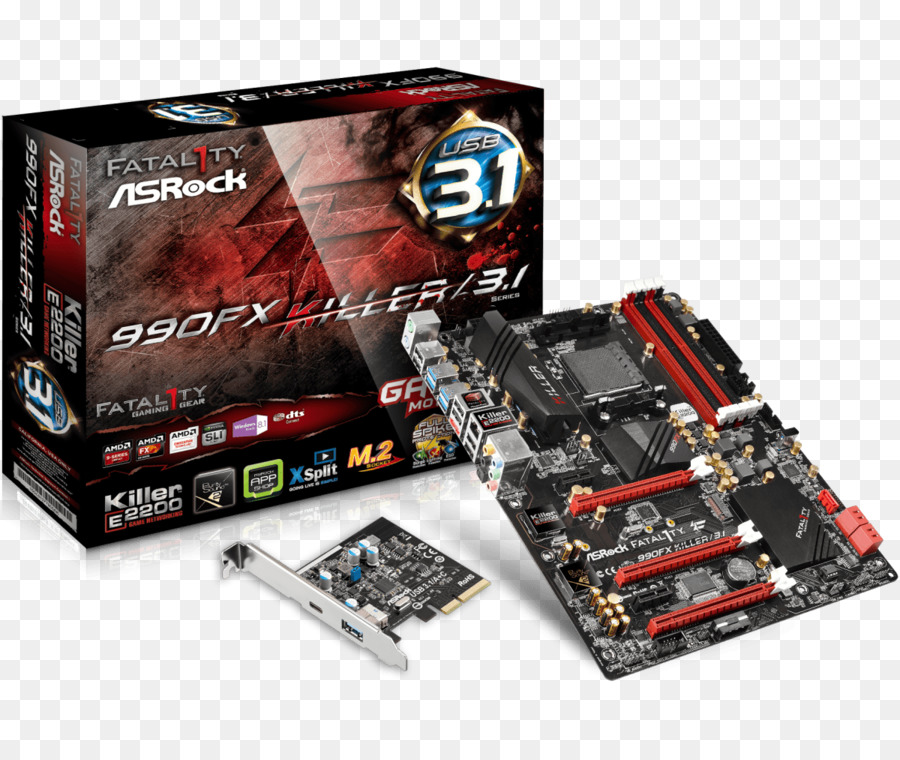 بطاقات الرسومات محولات الفيديو，تعريف Asrock Fatal1ty 990fx Killer31 Amd 990fx Atx Am3 Xfiresli Usb 31 بطاقة M2 140w Cpu الدعم PNG