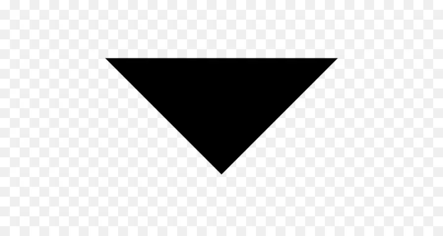 مثلث أسود，الرمز PNG