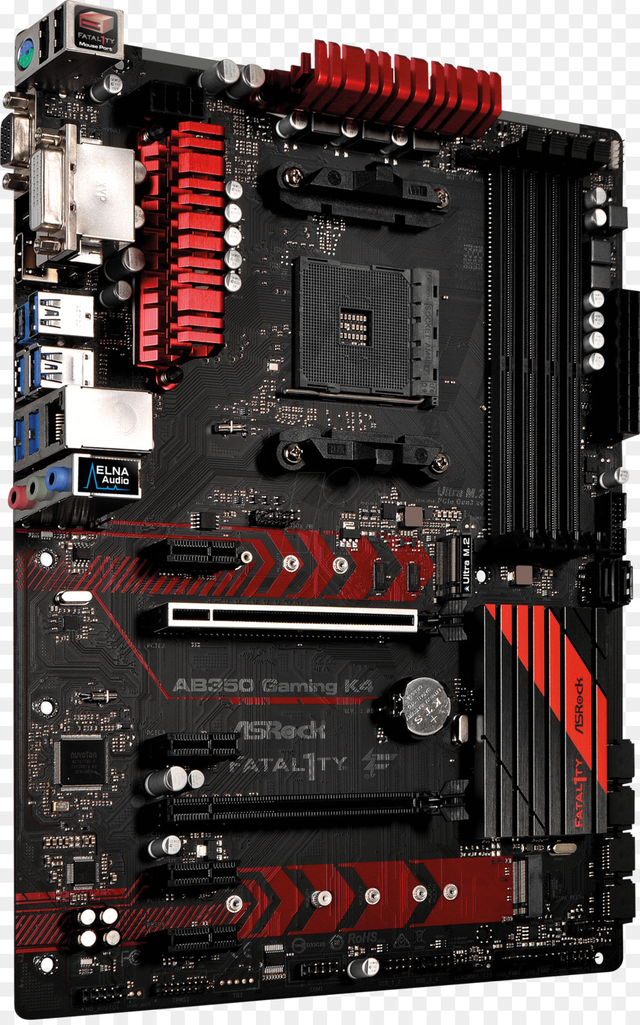 مأخذ Am4，تعريف Asrock Fatal1ty Ab350 الألعاب K4 Am4 Amd رعن B350 Sata 6gbs Usb 30 Hdmi اللوحات الأم Atx Amd PNG