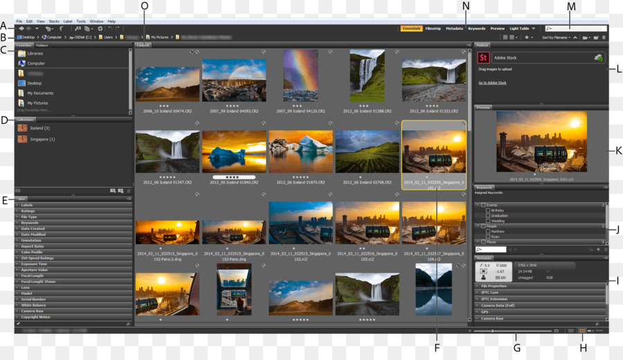 برامج الرسومات，Adobe Bridge PNG