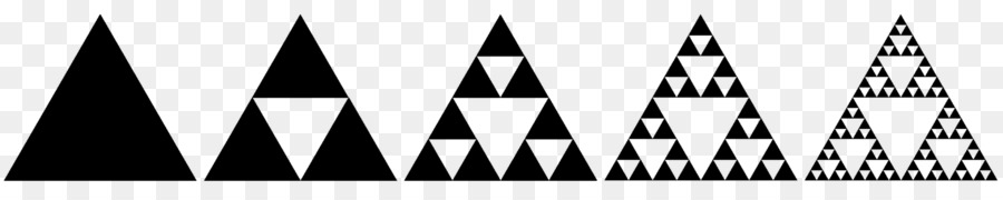 Sierpinski مثلث，كسورية PNG