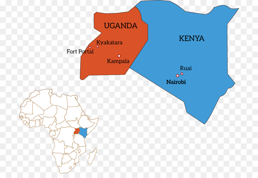 كينيا，خريطة PNG