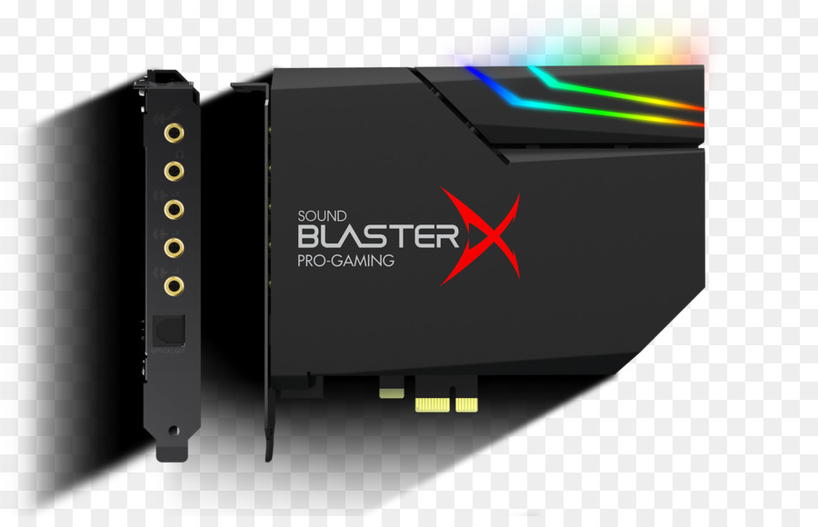بطاقات الصوت محولات الصوت，التكنولوجيا الإبداعية الصوت الإبداعي Blasterx Ae5 PNG