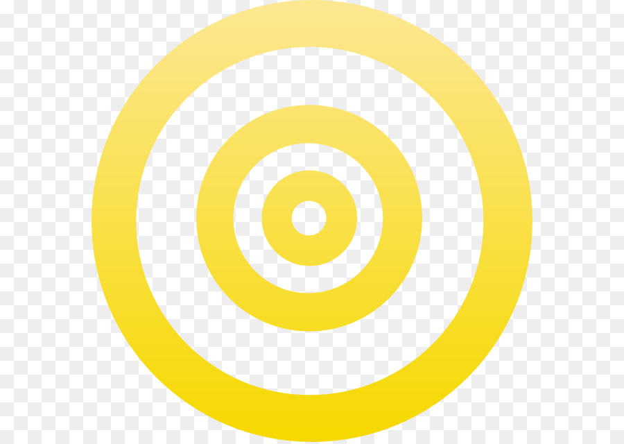 دائرة，أصفر PNG