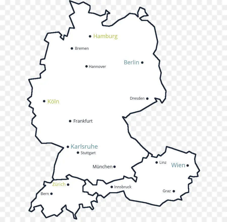 خريطة，ألمانيا PNG