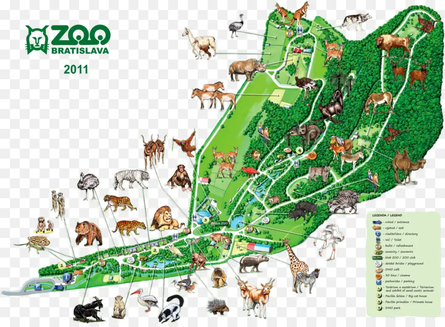 حديقة الحيوان，خريطة PNG