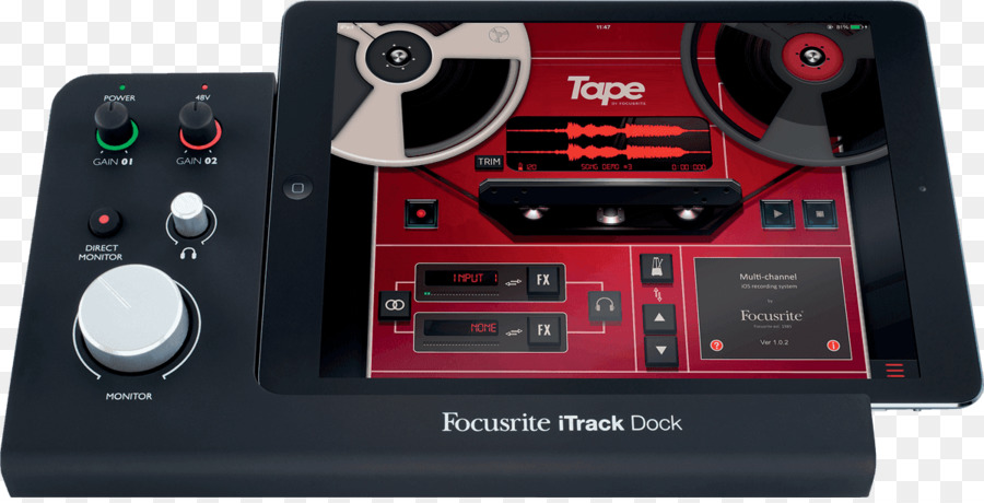 الميكروفون，Focusrite Itrack في قفص الاتهام PNG