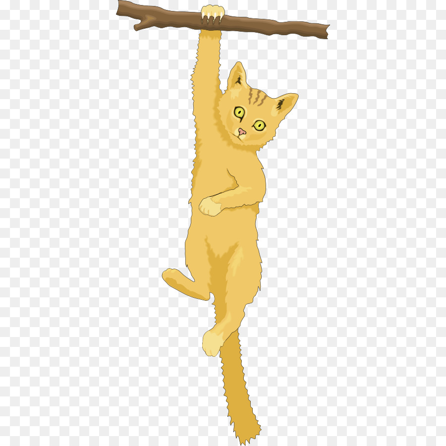 القط，القط شجرة PNG