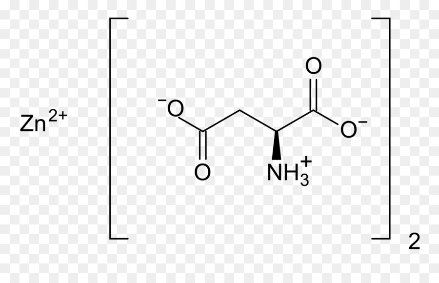 حمض الأسبارتيك，الزنك Laspartate PNG