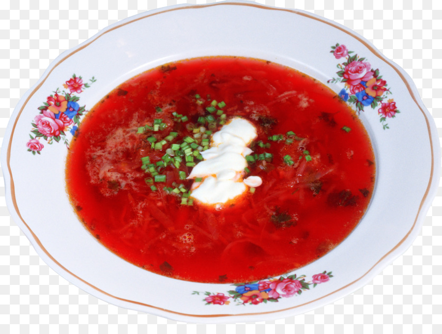 البرش حساء خضر روسي，وصفة PNG