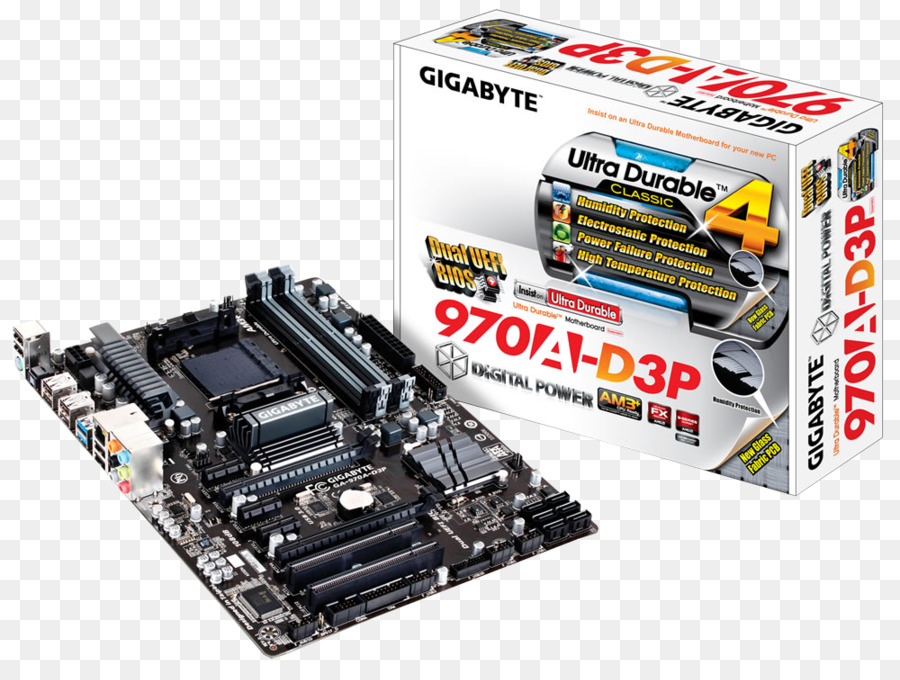 Gigabyte Ga970ads3p，اللوحة الأم PNG