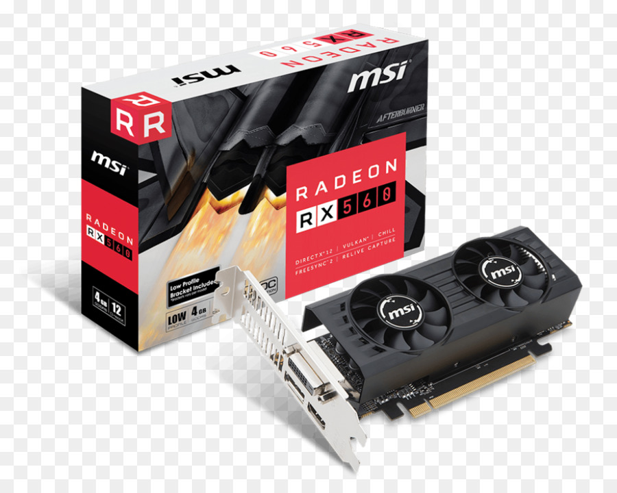 بطاقات الرسومات محولات الفيديو，Msi Amd Radeon Rx 560 ايرو Itx Oc Gddr5 Dvihdmidisplayport Pcie PNG