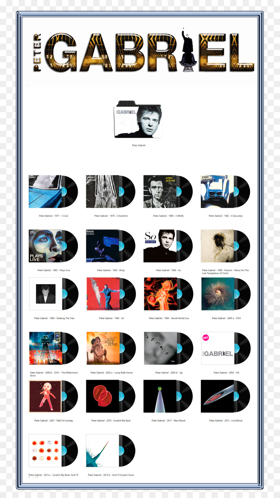 أغلفة ألبومات بيتر غابرييل，ألبومات PNG