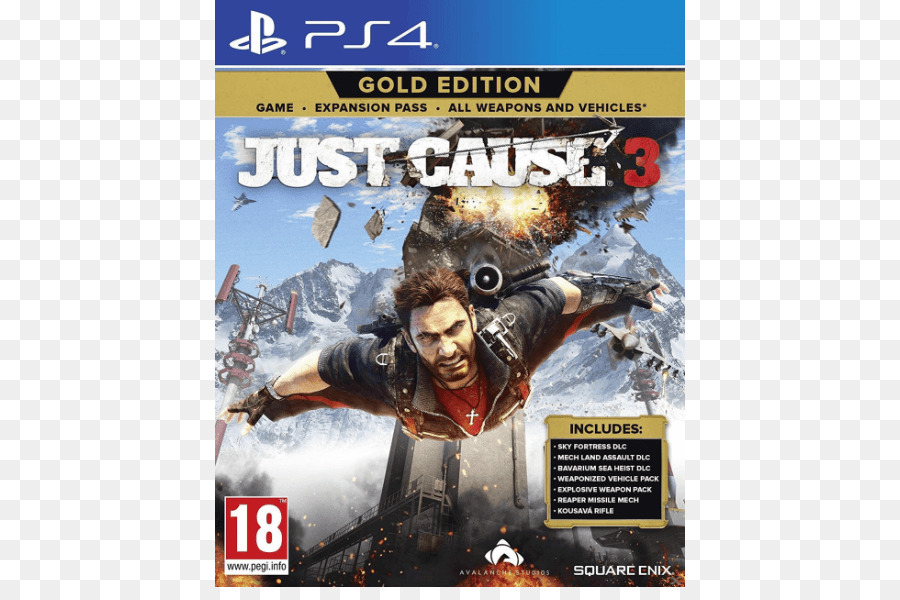 Just Cause 3，بلاي ستيشن 4 PNG