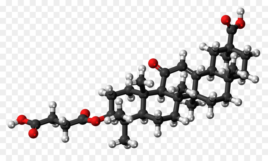 Ballandstick نموذج，Carbenoxolone PNG