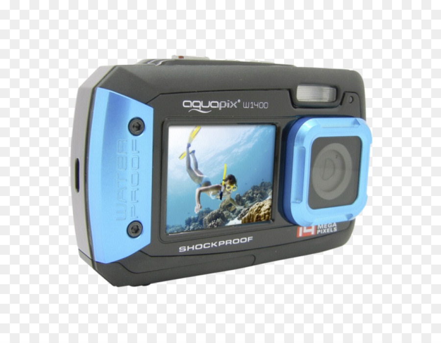 Easypix W1400 النشطة الأزرق Musiccassette，الكاميرا PNG