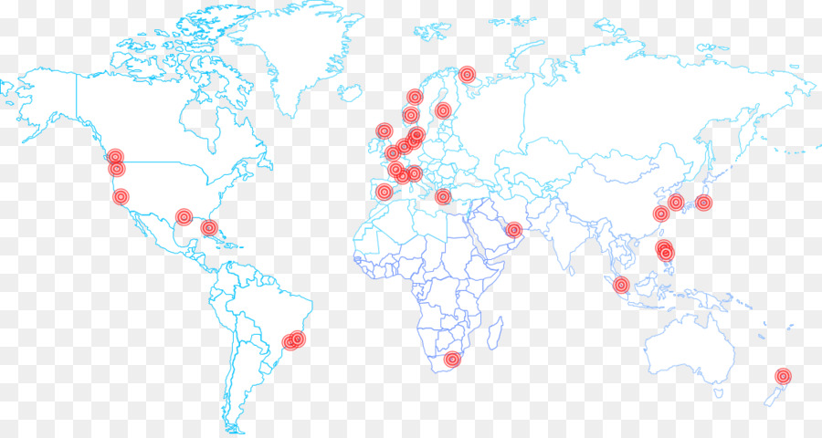 خريطة العالم，النقاط PNG