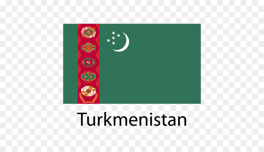تركمانستان，العلم التركماني PNG