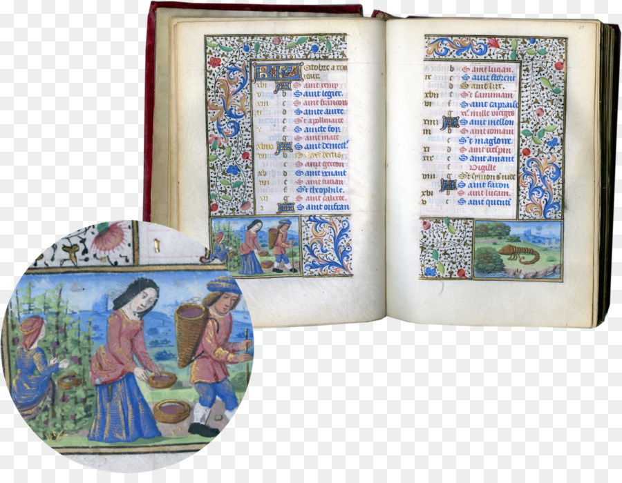 العصور الوسطى，مخطوطة مضيئة PNG