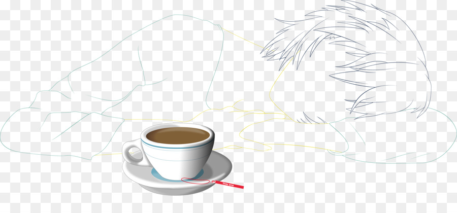 فنجان القهوة，فن الخط ، PNG