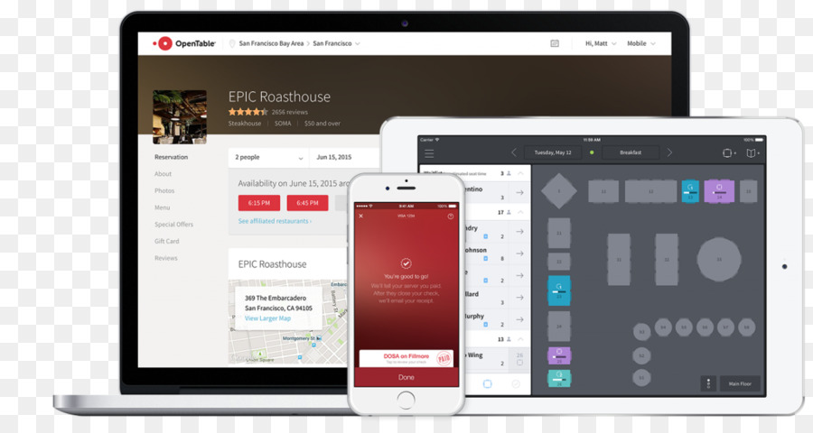 Opentable，برامج الكمبيوتر PNG