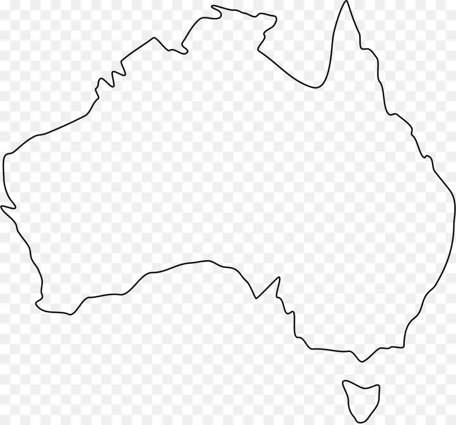 أستراليا，خريطة فارغة PNG