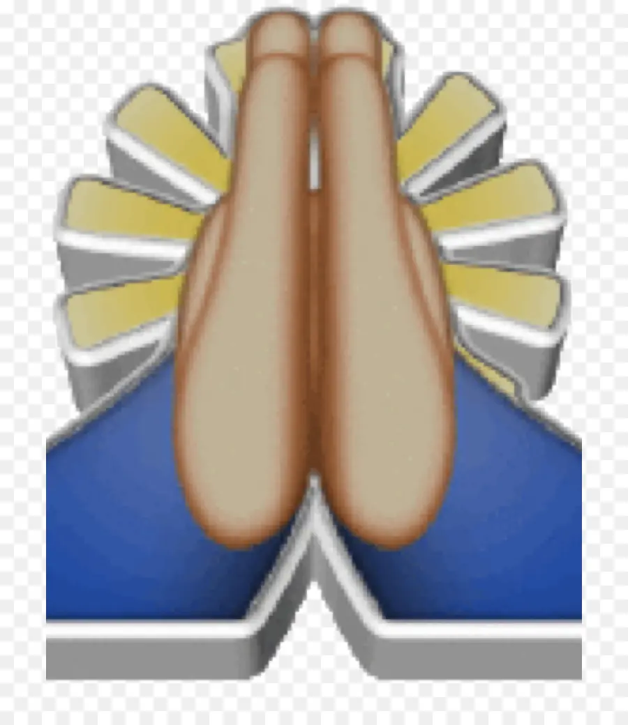 أيدي الصلاة，Com Emoji PNG