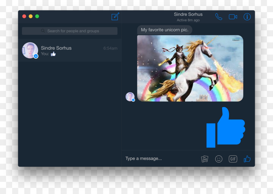 Facebook Messenger，ماك PNG