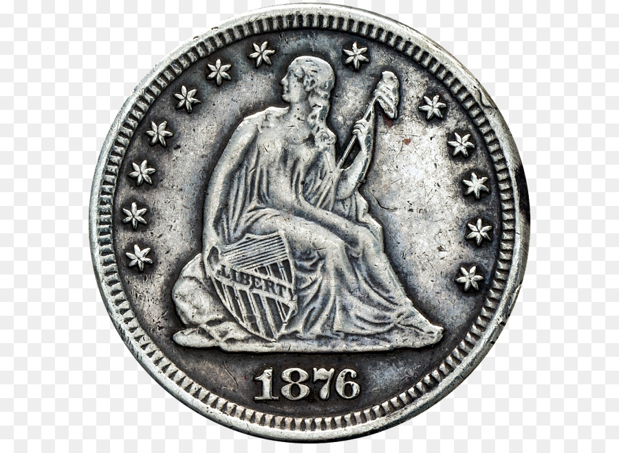 دايم，الولايات المتحدة يجلس الحرية العملة PNG